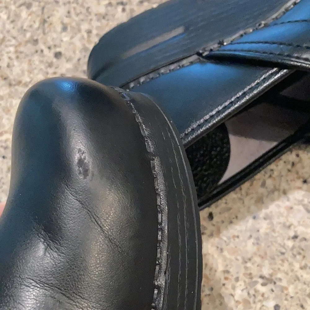 Women’s size 10.5-11 (EU 41) Black Leather Dansko Professional Clogs - Picture 10 of 11